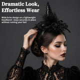 Witch Hat Headband for Women, Halloween Costume Accessory