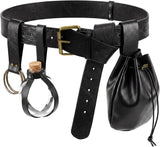 Pirate Belt Set for Adults with Pouch and Bottle Holder