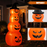 8FT Halloween Inflatable Stacked Pumpkins Outdoor Party Decor