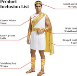 Mens Greek God Costume Adult Greek Mythology Costume Toga Costumes Roman Toga With Accessories Halloween Costume