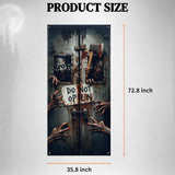 Halloween Door Cover, 73 * 36 inch Spooky Bloody Zombie