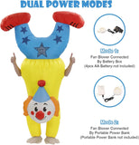 Inflatable Clown Costume for Adults, Funny Handstand Blow Up