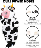 Inflatable Cow Costume for Adults, Funny Halloween Blow Up