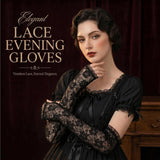 Floral Long Fingerless Lace Gloves for Women