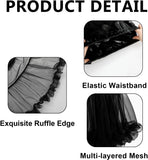 Petticoat Tutu Skirt for Women, Short Layered Tulle