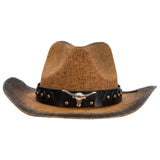 Cowboy Hat with Hat Band for Women Men