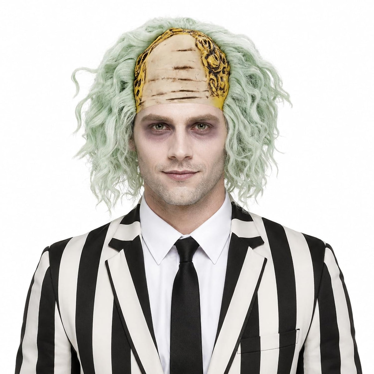 Green Mens Wig Lab Master Halloween Costume for Men