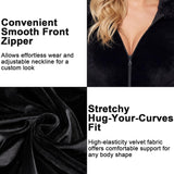 Black Cat Costume for Women, Cat Onesie Adult Sexy Hooded Velvet Jumpsuit Animal Cosplay Bodysuit