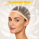 2PCS Brown Wig Caps, Breathable Hair Net for Women Non Slip