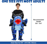 Ride-On Blue Dragon Inflatable Costume for Adults