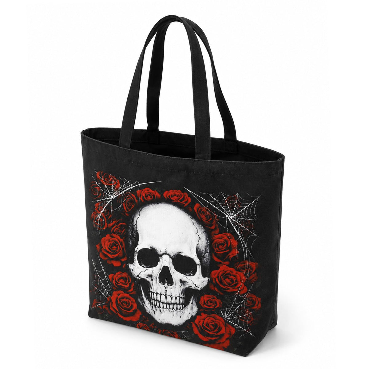 Halloween Skull Tote Bag, Trick or Treat Bag for Parties
