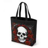 Halloween Skull Tote Bag, Trick or Treat Bag for Parties