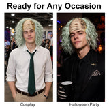 Green Mens Wig Lab Master Halloween Costume for Men