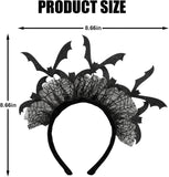 Spider Web Bat Costume Accessory Halloween Headband for Women