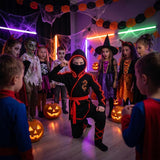 Kids Ninja Costume for Boys & Girls - Halloween Ninja Outfit with Accessories