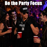 Police Costume Accessories for Adults, 4-Piece Dress-Up Set