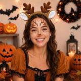 Reindeer Antlers Headband/Headband &Tail Costume Set
