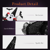 Witch Hat Headband for Women, Halloween Costume Accessory