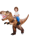 Inflatable T-Rex Costume for Kids, Funny Blow Up Ride-on Dino