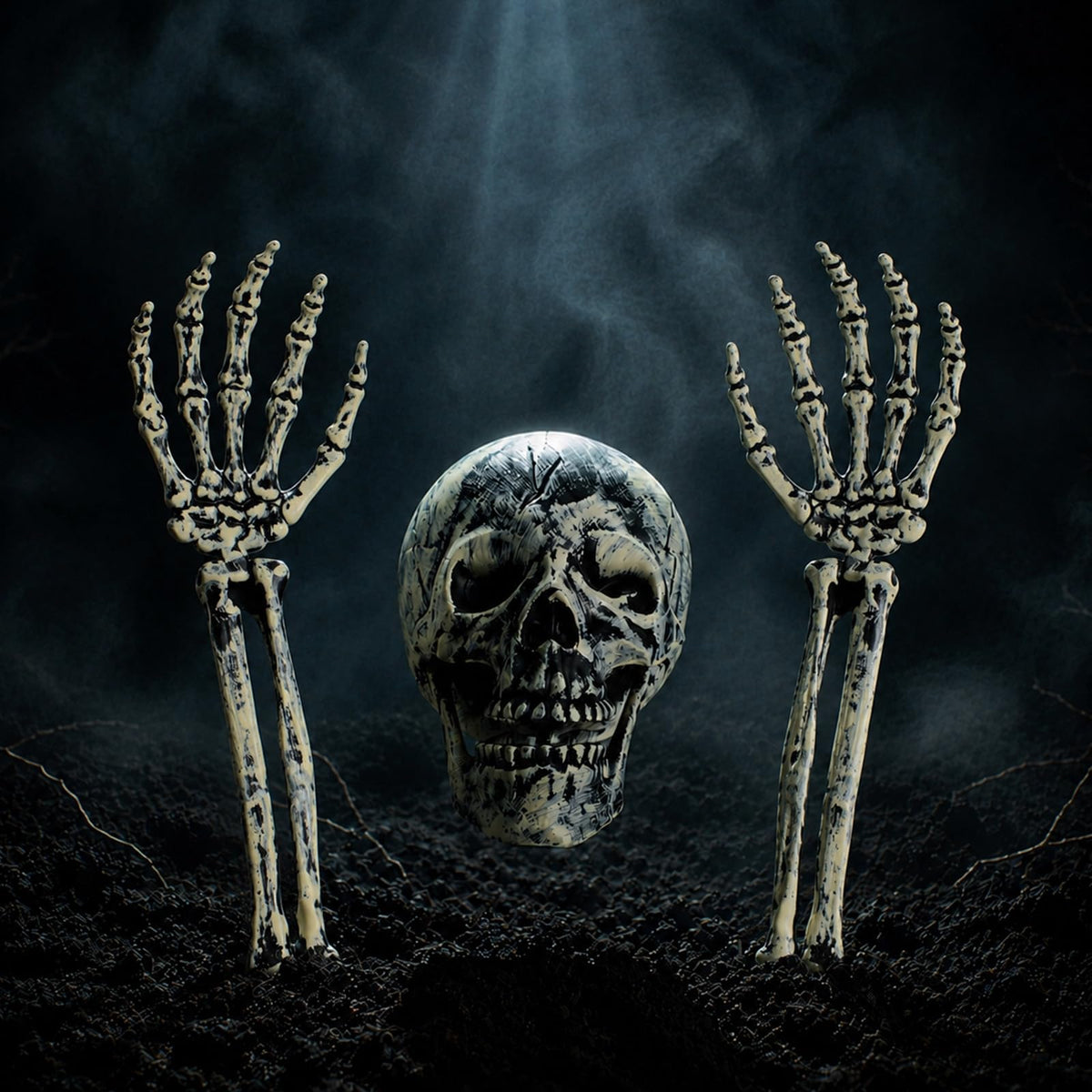 6 PCS Skeleton Arms Yard Stakes, Halloween Decorations Outdoor