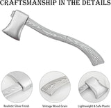 Halloween Fake Axe Silver Axe Costume Accessory, 23 Inchs Long