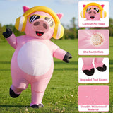 Pink Pig Inflatable Costume for Adults