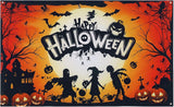 Happy Halloween Banner, Orange Pumpkin Halloween Backdrops