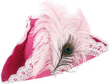 Medieval Pirate Hat with Lace and Feather for Women