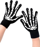 Skeleton Fingerless Gloves for Women Men