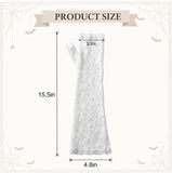 Floral Long Fingerless Lace Gloves for Women
