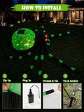8FT Halloween Inflatable Spider Outdoor Yard Decor with LED