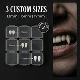 6-Pairs of Vampire Teeth, 6 Size Fangs Set for Adults
