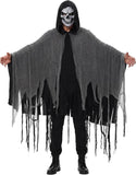 Grim Reaper Costume for Men Women Adult Scary Hooded Cloak Halloween Cape Cosplay Costumes