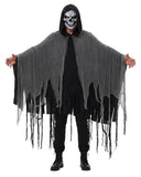 Grim Reaper Costume for Men Women Adult Scary Hooded Cloak Halloween Cape Cosplay Costumes