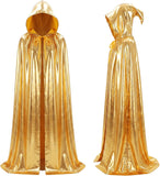 Halloween Gold Hooded Costume Cloak