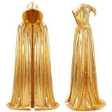 Halloween Gold Hooded Costume Cloak