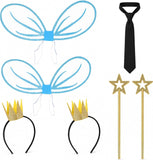Couples Fairy Costume Accessories for Adults, 7-Piece Set