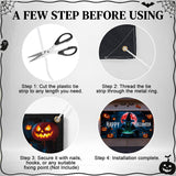 Halloween Garage Door Cover, Witch Banner, 7 x 16 Ft