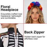 Women's Day of the Dead Skeleton Costume