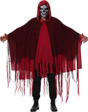 Grim Reaper Costume for Men Women Adult Scary Hooded Cloak Halloween Cape Cosplay Costumes