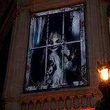 Halloween Decorations Outdoor Scary Curtains 48x31.5in 2 Packs