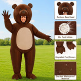 Inflatable Bear Costume for Adults, Funny Halloween Blow Up