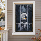 Halloween Decorations Outdoor Spooky Ghost Curtains 2 Pack