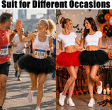 Black/White/Mulitcolor Tutu Skirt for WomenFluffy Layered
