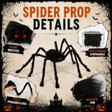 Outdoor Halloween Decorations 5 Ft Giant Spider