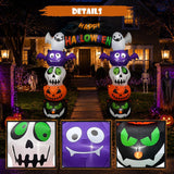 Halloween Inflatable Archway 8FT Walk Through Pumpkin Ghost