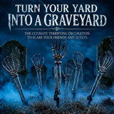 6 PCS Skeleton Arms Yard Stakes, Halloween Decorations Outdoor