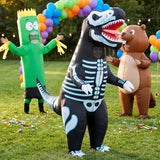 Skeleton T-Rex Inflatable Halloween Costume for Adults