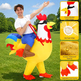 Inflatable Rooster Costume for Adults, Funny Blow-Up Suit