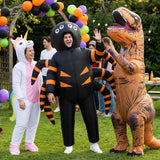 Inflatable Spider Costume for Adults, Funny Black Blow Up Suit